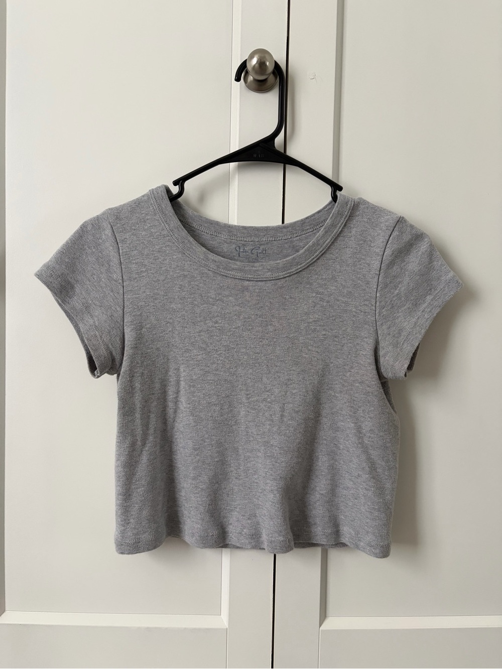 Brandy Melville Cotton Grey Top